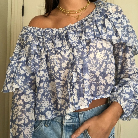 COPY - Ruffle Popover Top - Picture 3 of 5